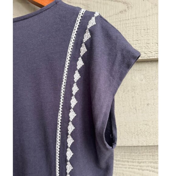 Pure Jill Embroidered Cap Sleeve Dress XS Petite - Picture 9 of 10